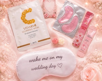 Bride Sleep Mask, Satin Eye Mask, Wedding Morning Accessory, Bride to Be Gift