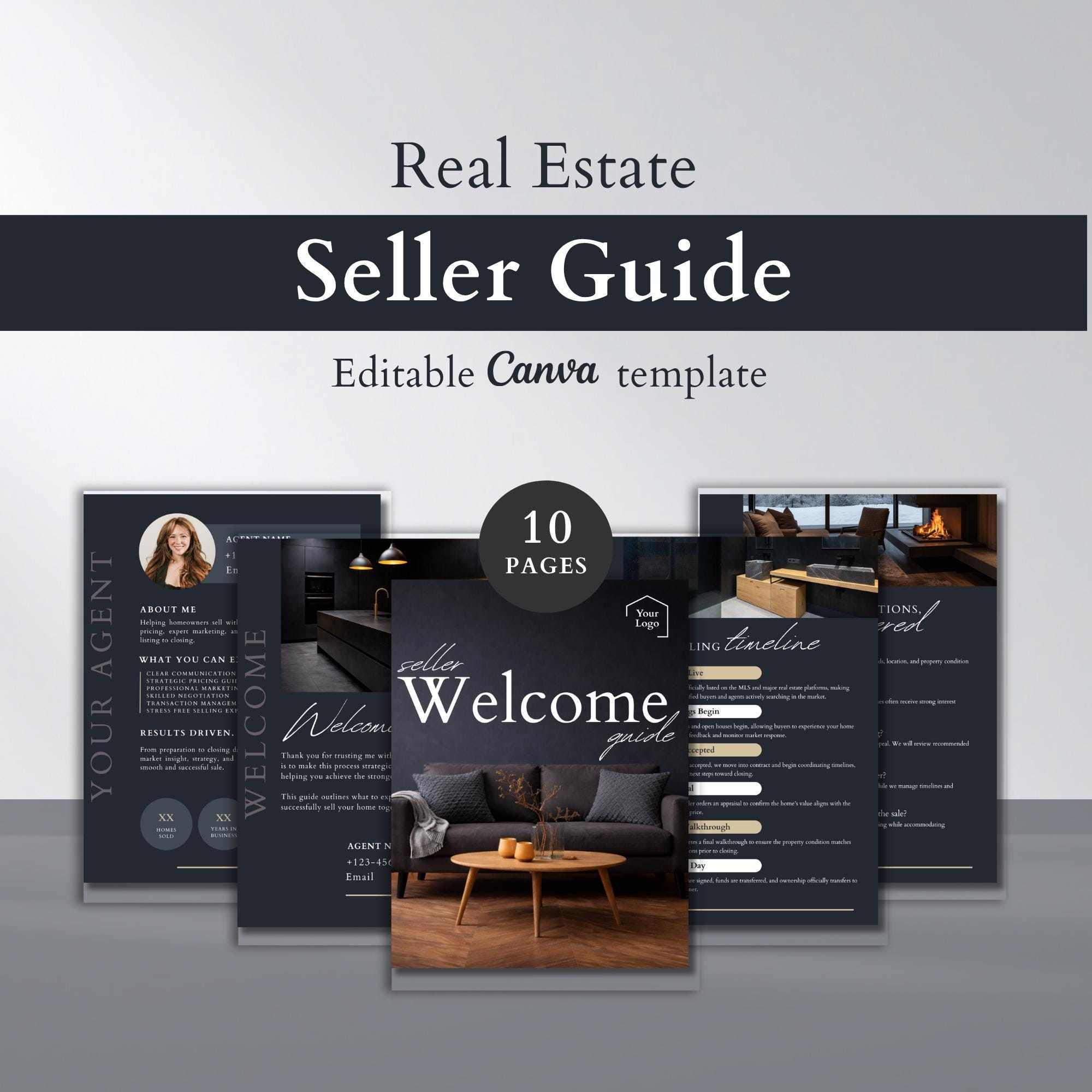 Real Estate Seller Guide Template | Realtor Listing Presentation Canva ...