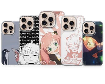 Funda para teléfono SpyxFamily Anya Forger para iPhone 17 Air 16e Pro Max 15 14 13 12 11 / Samsung S25 S24 FE / Google Pixel 10 9