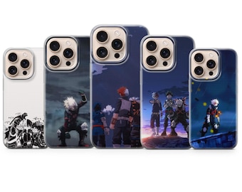 Funda de teléfono de My Hero Academia con diseño de Bakugo Katsuki para iPhone 17, Air 16e, Pro Max 15, 14, 13, 12 y 11, Samsung S25, S24 FE y Google Pixel 10 y 9