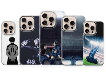 Funda para teléfono Project Blue Lock de anime Yoichi Isagi para iPhone 17 Air 16e Pro Max 15 14 13 12 11 / Samsung S25 S24 FE / Google Pixel 10 9