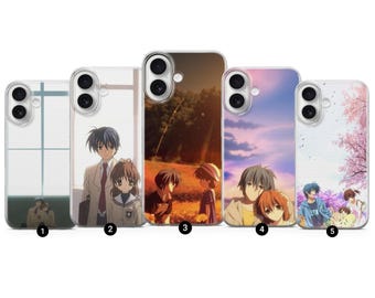 Funda de teléfono del anime Clannad Tomoya Okazaki para iPhone 17 Air 16e Pro Max 15 14 13 12 11 / Samsung S25 S24 FE / Google Pixel 10 9