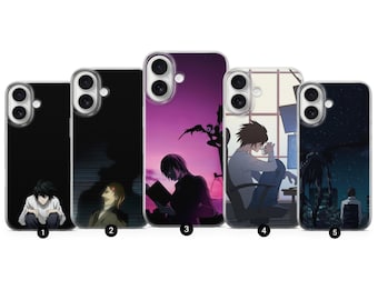 Funda de teléfono Death Note Light Yagami para iPhone 17 Air 16e Pro Max 15 14 13 12 11 / Samsung S25 S24 FE / Google Pixel 10 9