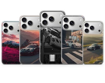 Funda Porsche para iPhone 17 Air 16e Pro Max 15 14 13 12 11 / Samsung S25 S24 FE / Google Pixel 10 9