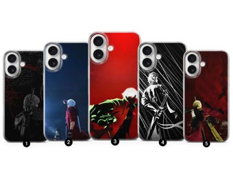 Funda de teléfono Devil May Cry Dante para iPhone 17 Air 16e Pro Max 15 14 13 12 11 / Samsung S25 S24 FE / Google Pixel 10 9