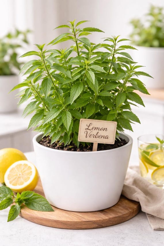 Lemon Verbena Plant | Fragrant Culinary Herb | 4.5" Pot