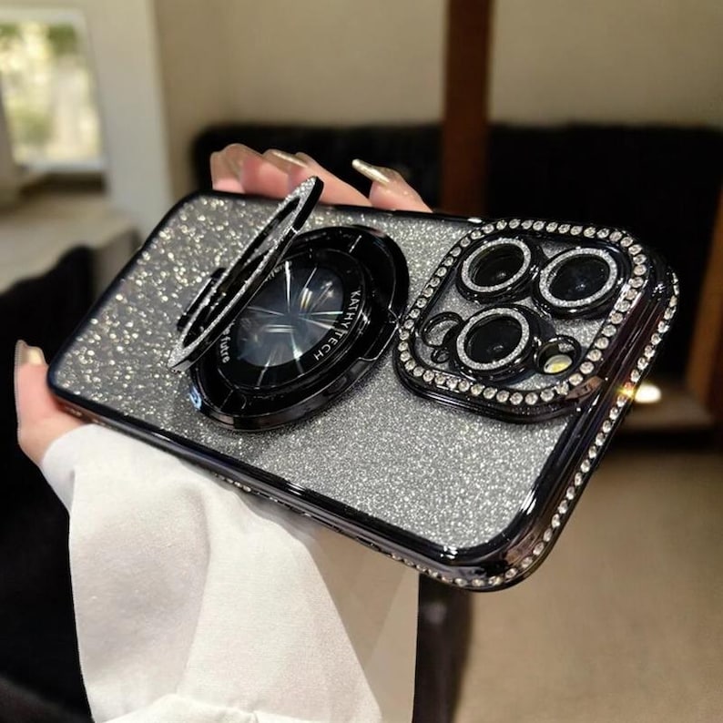 Luxury Magsafe Glitter Diamond Phone Case for iPhone 17 16 15 14 13 12 ...
