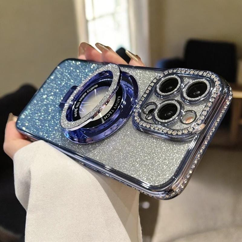Luxury Magsafe Glitter Diamond Phone Case for iPhone 17 16 15 14 13 12 ...