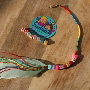 MAGIC braided hair strand for girls - with pearls, braided magic strand including nano ring