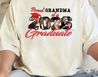 Comfort Colors® 2026 Graduate Photo Personalized Matching Tees,  Proud Family Class of 2026 Graduation Gift