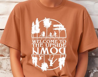 Comfort Colors® Welcome to the Upside Down Shirt, Retro Supernatural Mystery Graphic Tee