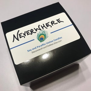 Sale Neverwhere Soy Votive Candles 4 Pack Gift Box image 4