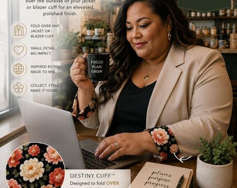 Faux Layered Look | Floral Collection | The Destiny (Forearm Cuff)