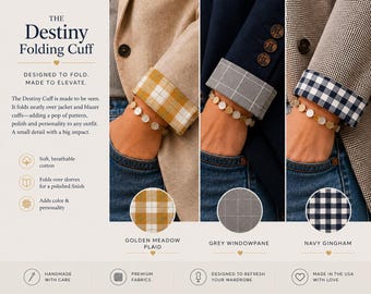Cuff Extender | Classic Plaid Collection | The Destiny (Forearm Cuff)