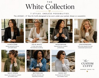 Faux Layers | White Collection | The Jacque (Wrist Cuff)