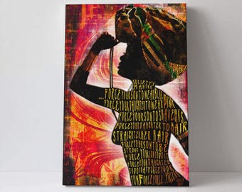 Mantra der Gesellschaft | Leinwand Kunst 16x24 | Wanddekoration