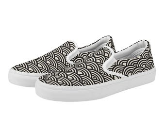 Seigaiha Slip-On Shoes