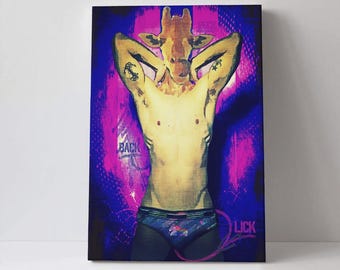 Biraffe | Canvas Art 16x24 | Wall Decor