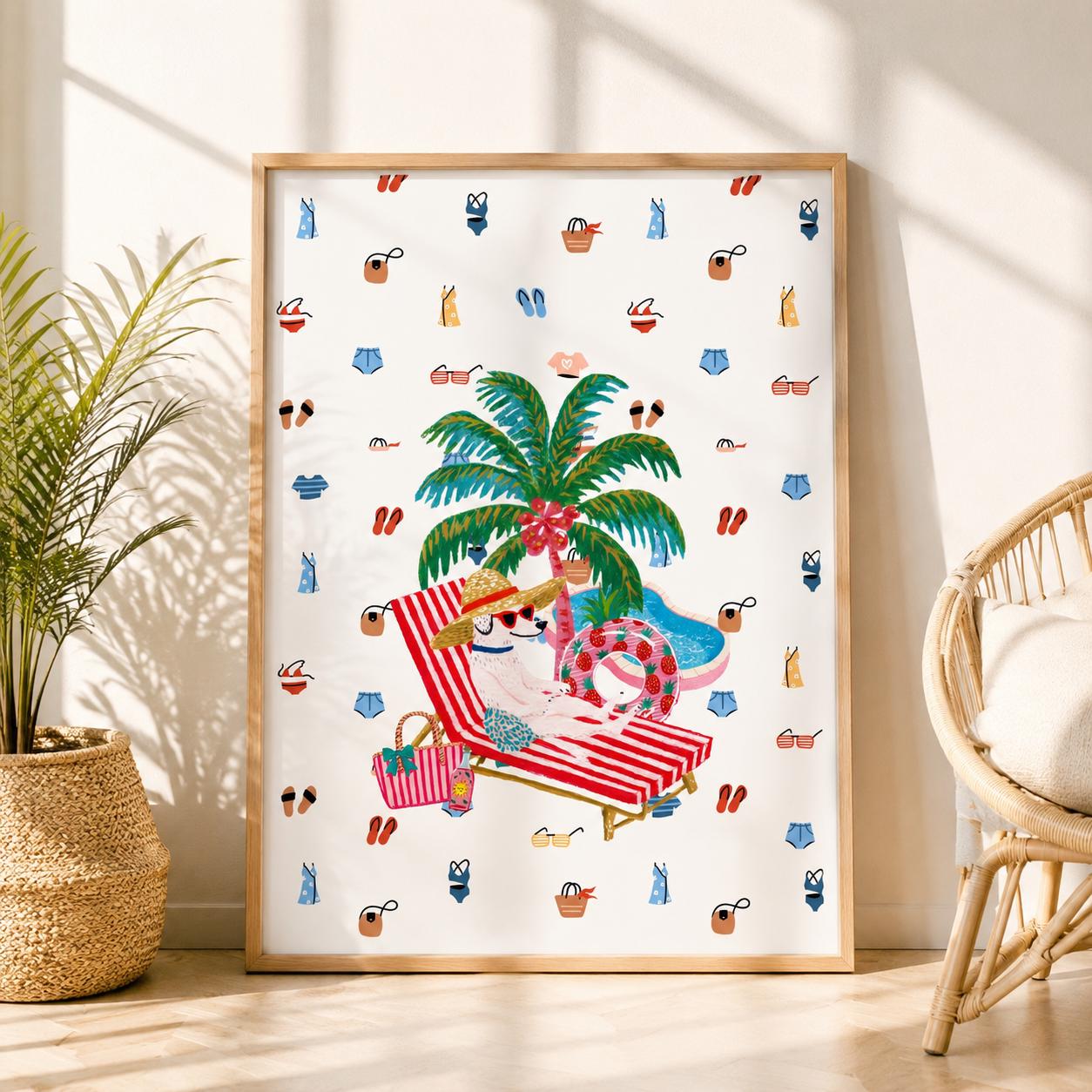 Wall art of beach houses - Etsy 日本