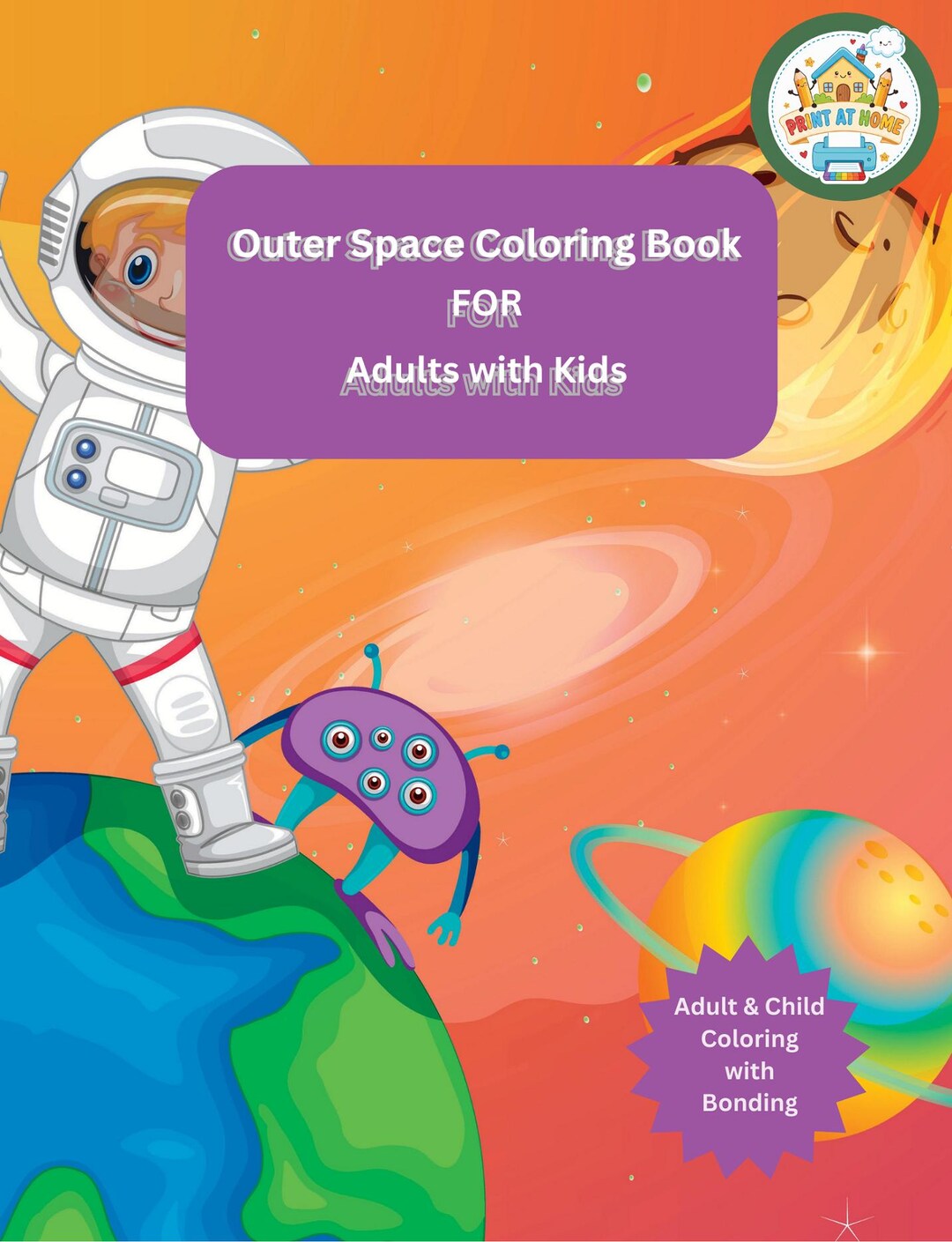 Outer Space Colouring Book - Print. Color. Repeat. - Etsy