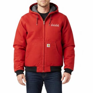 Carhartt × Marlboroアクティブジャケット リワーク レッド Marlboro carhartt jacket - Etsy 日本