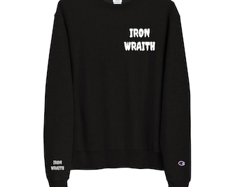 Gymnase à manches longues - Ras du cou signature Haunt the Iron | Chemises d'entraînement pour hommes | Vêtements de sport foncés