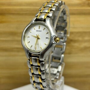 Seiko SQ 50 Vintage Ladies Watch White Dial Date Window Stainless Steel Bracelet Seiko | Accessories | Seiko Sq 5 Vintage Ladies Watch White  main image 2
