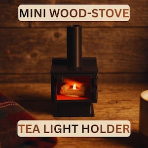 Mini porte-bougie chauffe-plat pour poêle à bois