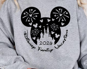 Disney Family Vacation Hoodie, Family Trip Hoodie, Disney Group Hoodie, Mickey and Minnie Hoodie, Disneyworld Hoodie, Disneyland 2026 Hoodie