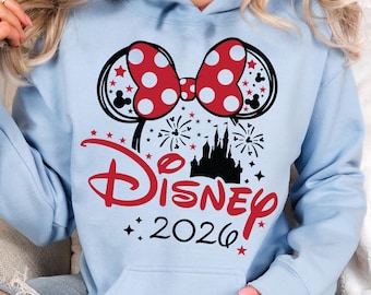 Custom Disney 2026 Hoodie, Disneyworld 2026 Family Trip Hoodie, Family Matching Hoodie, Disney Vacation Hoodie