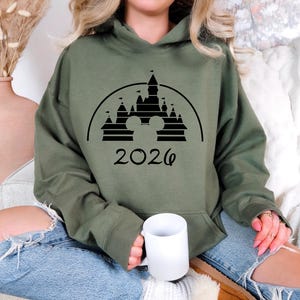 Sudadera con capucha Disney 2026, Sudadera con capucha para vacaciones familiares en Disney World, Sudadera con capucha para viaje a Disney, Sudadera con capucha a juego para la familia en Disneyland, Conjunto para Disneyland imagen 5