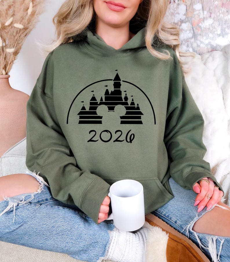 Sudadera con capucha Disney 2026, Sudadera con capucha para vacaciones familiares en Disney World, Sudadera con capucha para viaje a Disney, Sudadera con capucha a juego para la familia en Disneyland, Conjunto para Disneyland imagen 5
