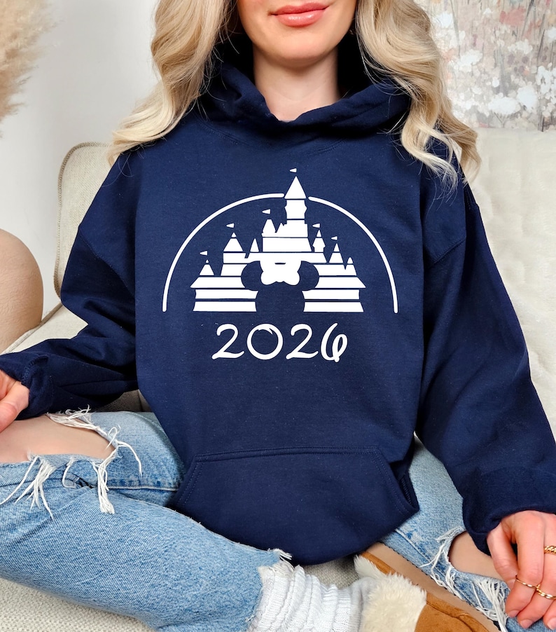 Sudadera con capucha Disney 2026, Sudadera con capucha para vacaciones familiares en Disney World, Sudadera con capucha para viaje a Disney, Sudadera con capucha a juego para la familia en Disneyland, Conjunto para Disneyland imagen 4