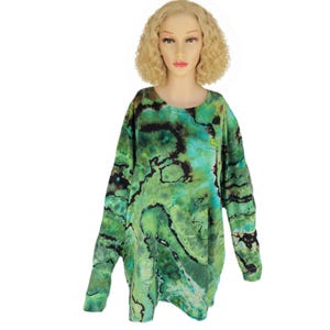 Hand-dyed - One-of-a-kind John Deere 100% cotton 2X-large crew neck long-sleeved t-shirt