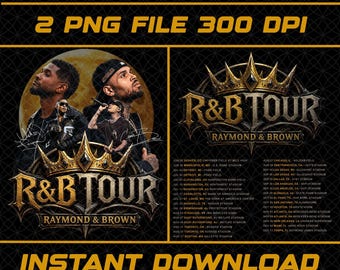 Raymond and Brown R&B Tour 2026 PNG File (Digital Download)