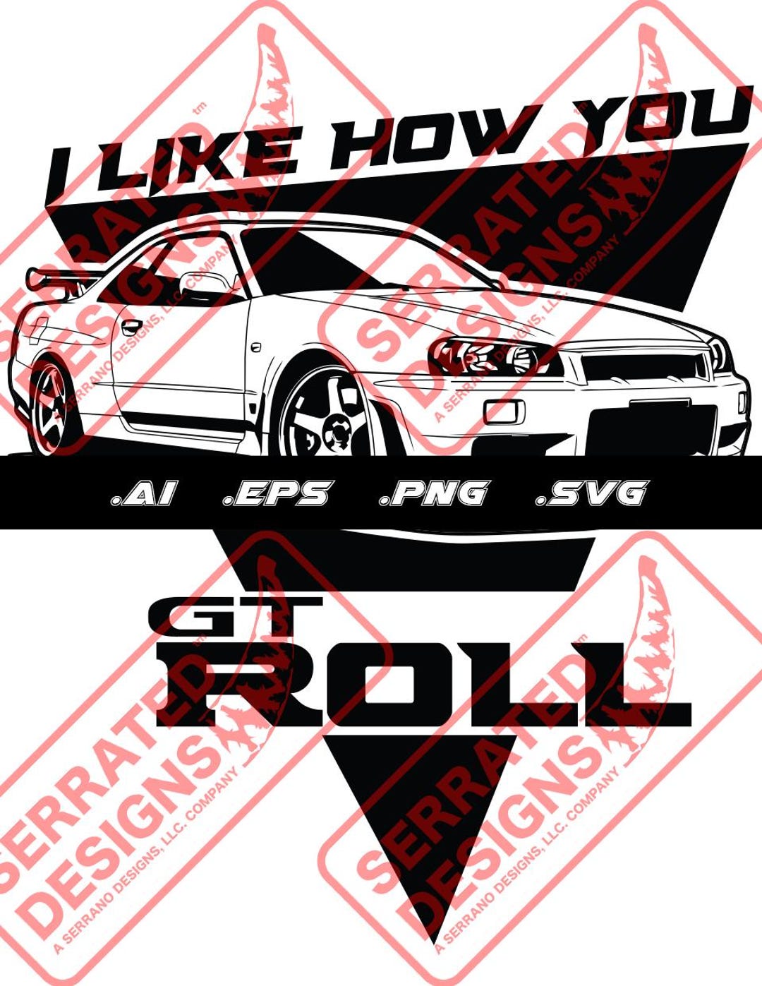 Nissan Skyline R34 GT-R Vector Design - Etsy