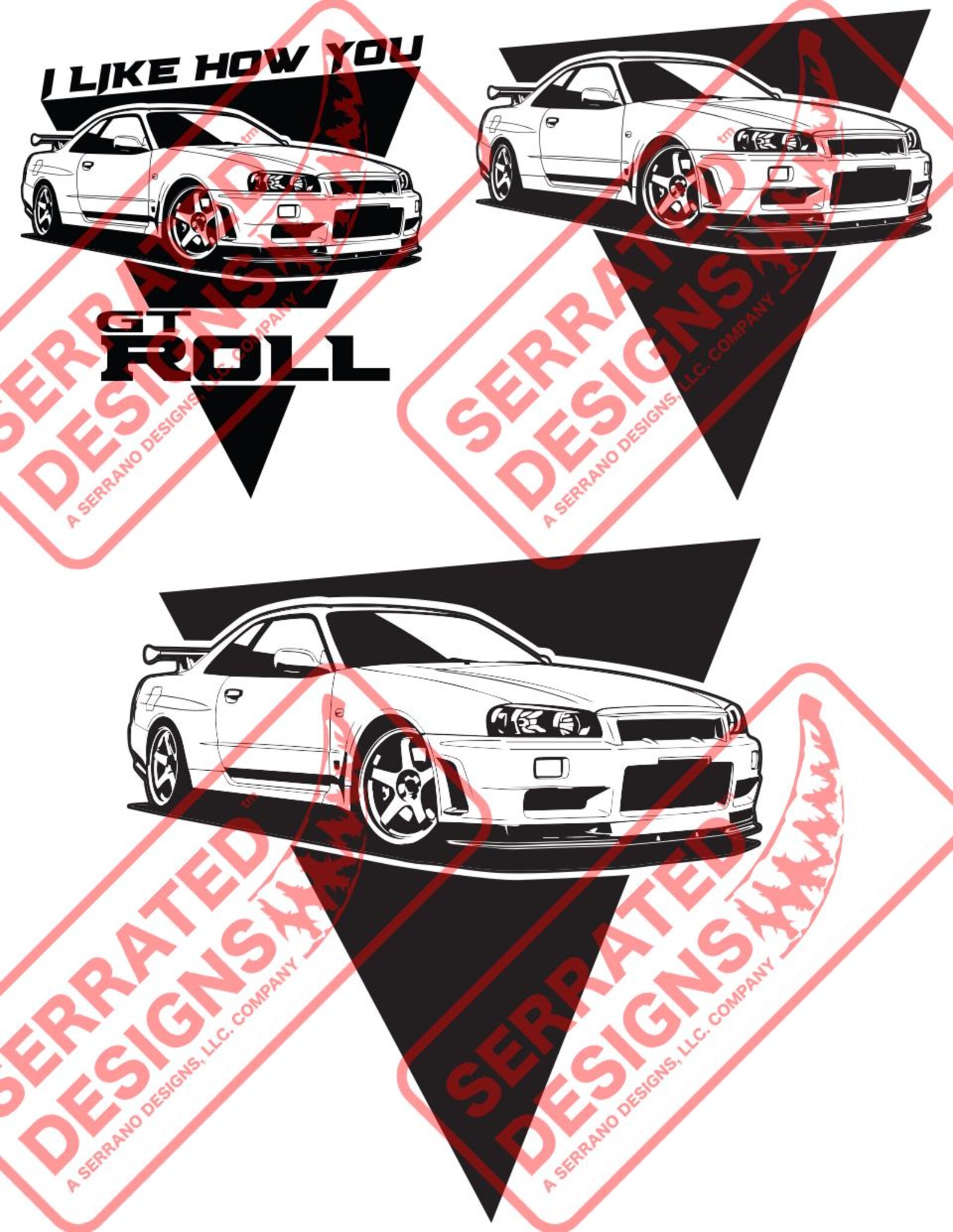 Nissan Skyline R34 GT-R Vector Design - Etsy Canada