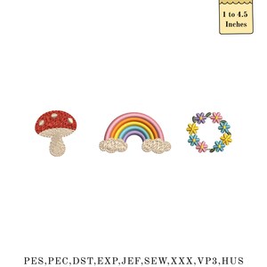 Mini Spring Machine Embroidery Design, Cute Easter and Summer Icons ...