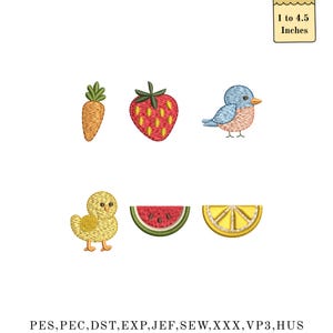 Mini Spring Machine Embroidery Design, Cute Easter and Summer Icons ...