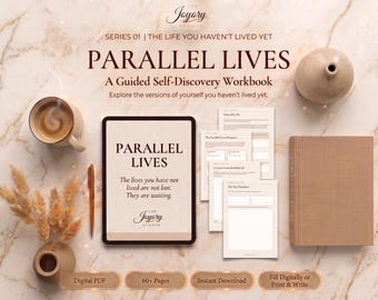 Parallel Lives Self-Discovery Workbook | Guided Reflection Journal (Digital PDF)