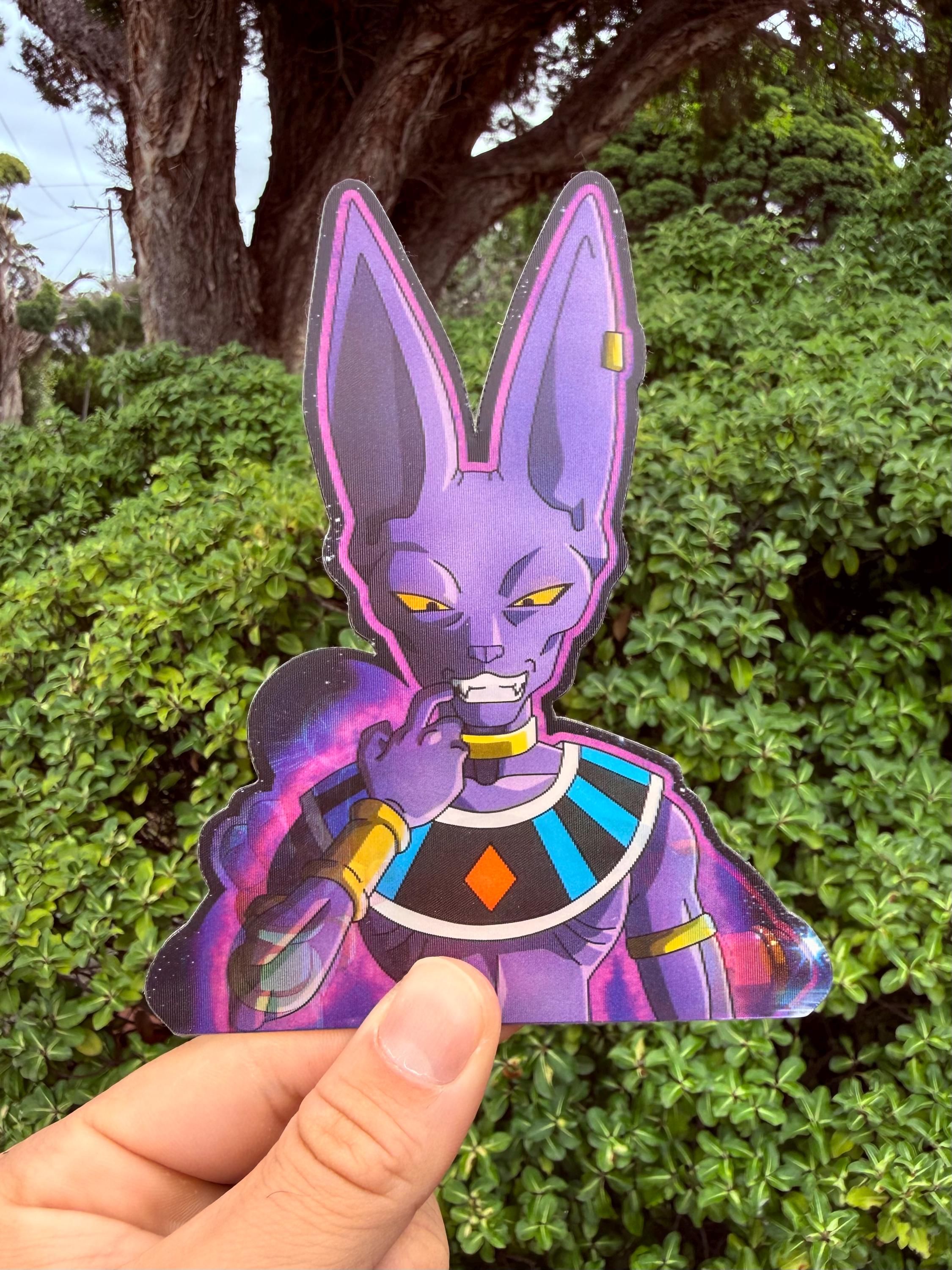 Beerus - Anime 3D Motion Sticker - Etsy