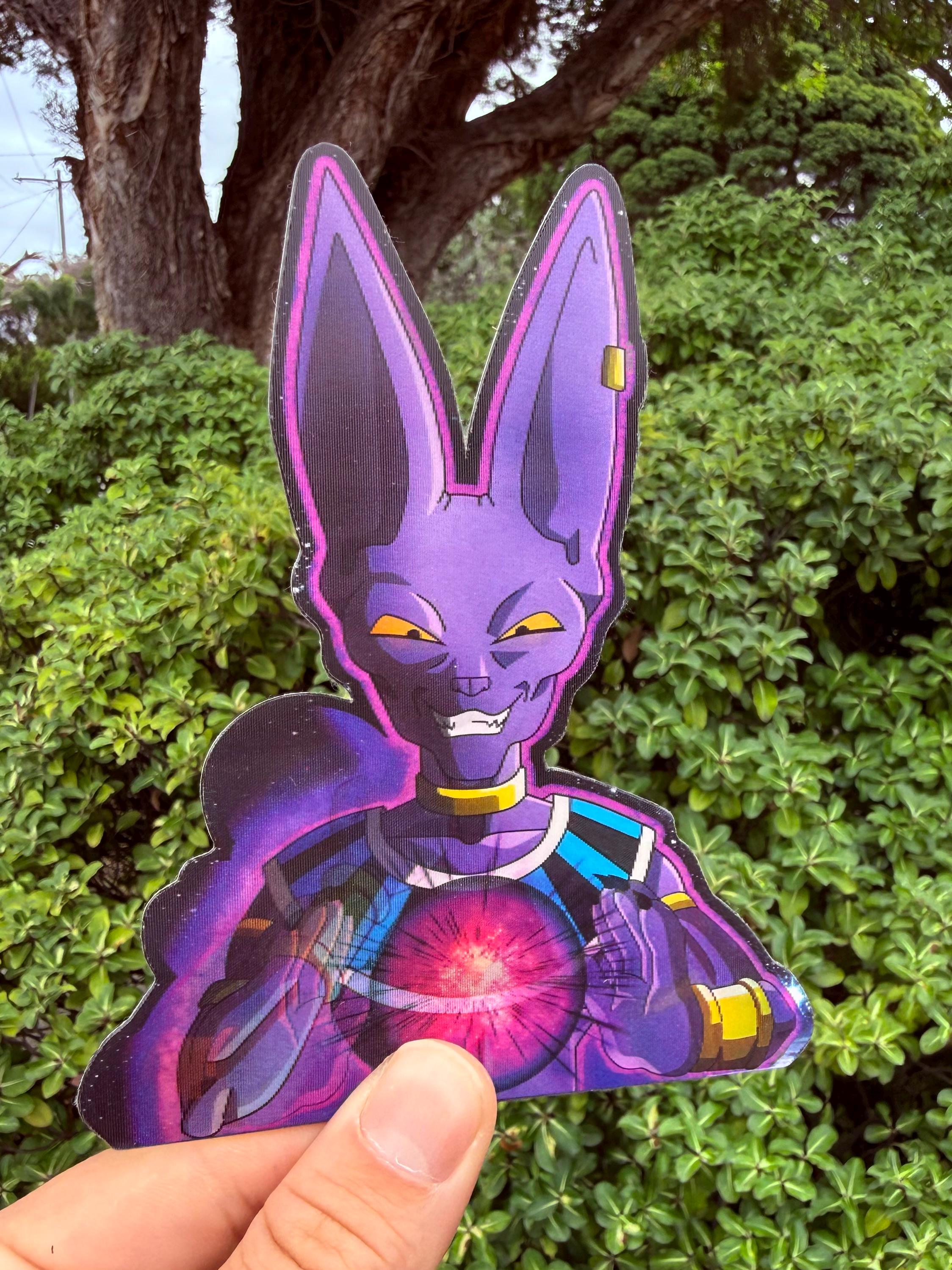 Beerus - Anime 3D Motion Sticker - Etsy