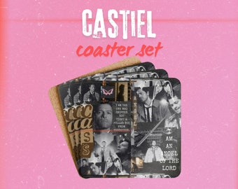 Castiel | Cass | Supernatural | Corkwood Coaster Set