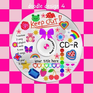 Customizable 90s Burned Cd Sticker Custom Sticker Sticker Early 2000s Kidcore