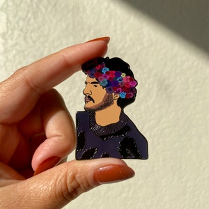 Pedro Pascal Hard Enamel Pin Pedro Pascal Pedro Pascal Pin image 1