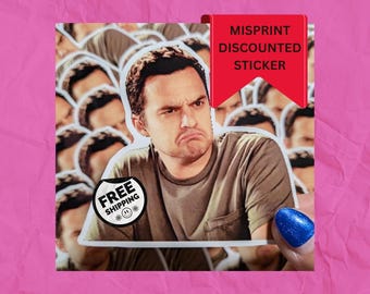 Nick Miller Sticker | New Girl TV Show, Discounted Misprint