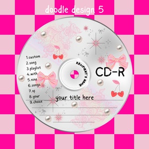 Customizable 90s Burned Cd Sticker Custom Sticker Sticker Early 2000s image 6