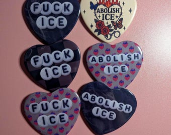 Abolish ICE Heart Protest Magnets