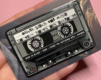 Supernatural Inspired Tracklist Pin | Glow In The Dark | Dean Winchester | Sam Winchester