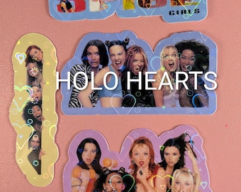 Holographic Spice Girls Inspired Stickers